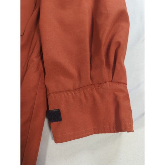 VTG Frostline Kit Mens Small Hooded Parka Coat Rust Orange Outdoor Hunting - Picture 4 of 16